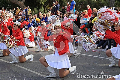 Annual Carnival Procession. Editorial Stock Photo