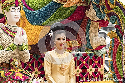 annual flower festival parade in Chiang Mai, Thailand Editorial Stock Photo