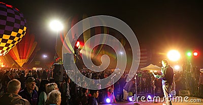 Annual Holiday Balloon Glow at SanTan Editorial Stock Photo