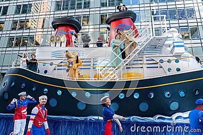 Annual Macy's Thanksgiving Parade on 6th Avenue. Mickey Mouse Editorial Stock Photo