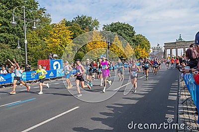 Annual marathon in Berlin, Germany Editorial Stock Photo