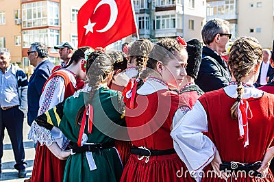 National Sovereignty and Children`s Day Celebration - Turkey Editorial Stock Photo