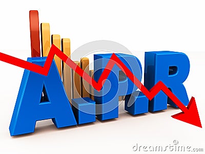 Annual percentage rate Stock Photo
