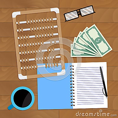 Annual planning budget Vector Illustration