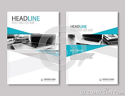 Annual report brochure flyer design template. Company profile Vector Illustration