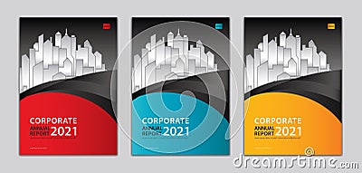 Corporate cover design template Can be adapt to annual report, presentation, Portfolio, business brochure flyer, book cover Vector Illustration