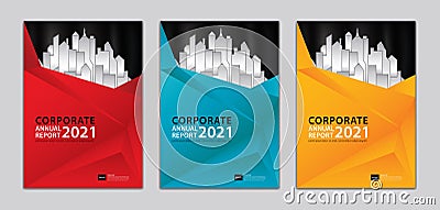 Corporate cover design template Can be adapt to annual report, presentation, Portfolio, business brochure flyer, book cover Vector Illustration