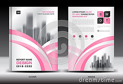 Annual report cover design, brochure flyer template, business advertisement, company profile Vector Illustration