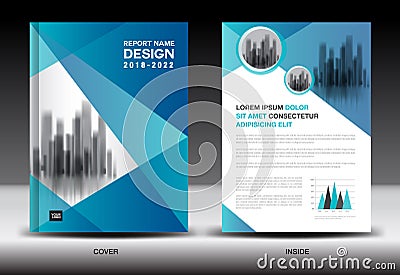 Annual report cover design, brochure flyer template, business advertisement, company profile Vector Illustration