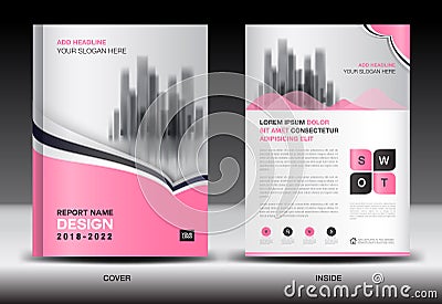 Annual report cover design, brochure flyer template, business advertisement, company profile Vector Illustration