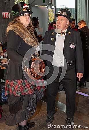 annual steampunk event in Frameries, Belgium Editorial Stock Photo