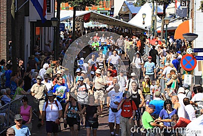 An annually recurring large walking event Editorial Stock Photo