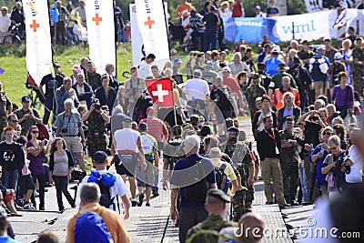 An annually recurring large walking event Editorial Stock Photo