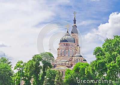 Annunciation Cathedral in Kharkov Stock Photo