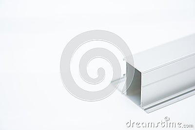 Anodized aluminum profile. Aluminum Extrusions,Extruded Aluminum Profiles, Stock Photo