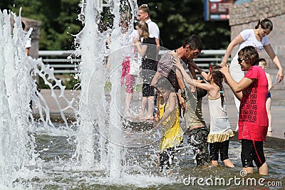 Anomalous heatwave in Moscow Editorial Stock Photo