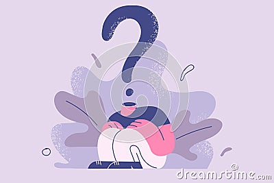 Anonymity, identity, uncertainty concept Vector Illustration