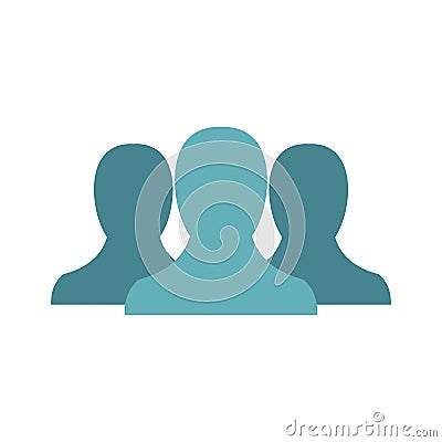 Anonymous avatars icon, flat style Cartoon Illustration