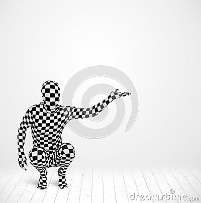 Anonymous man presenting your product Stock Photo