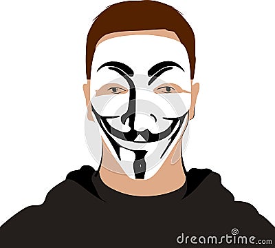 Anonymous Mask Editorial Stock Photo