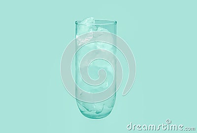 Another glass of pure ice Stock Photo