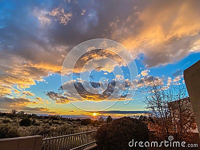 Yet Another glorious Albuquerque sunset Stock Photo