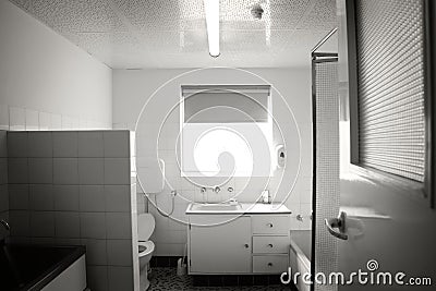 Another old bathroom Stock Photo