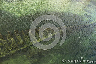 A Ship-Wreck In The Waters Of Georgian Bay Stock Photo