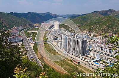 Ansai city yanan shanxi China Editorial Stock Photo