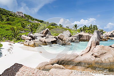 Anse Cocos, La Digue, Seychelles Stock Photo