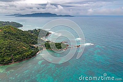 Anse Consolation, Praslin Stock Photo