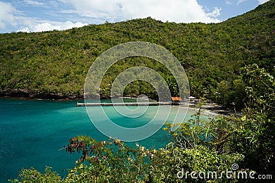 Anse Noire in Martinique Stock Photo