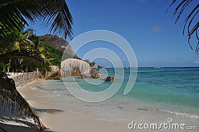 Anse Source d` Argent Stock Photo