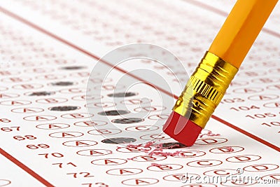 Answer Sheet 1 Stock Photo