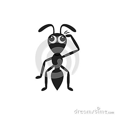 Ant cartoon Vector Illustration