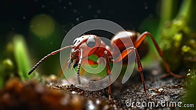 Ant macro close-up Stock Photo