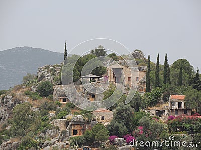 Antalya hisaronu is both perfect in nature and full of historical artifacts, Turkey, the point where the sea and nature meet Stock Photo