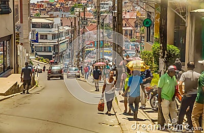 Antananarivo cityscape, Tana, capital of Madagascar Editorial Stock Photo