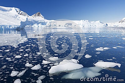 Antarctic coast Stock Photo