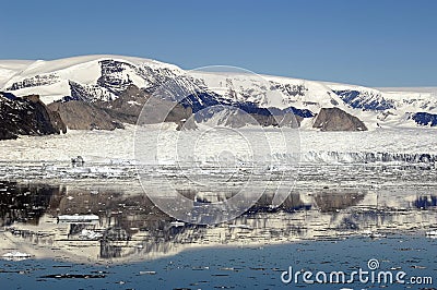 Antarctic Peninsula near Larsen A Stock Photo