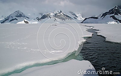 Antarctic sea ice Stock Photo