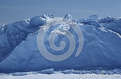 Antarctica Weddell Sea Riiser Larsen Ice Shelf Stock Photo