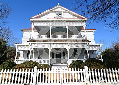 Antebellum Home Stock Photo