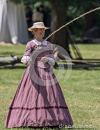 Antebellum Woman Editorial Stock Photo