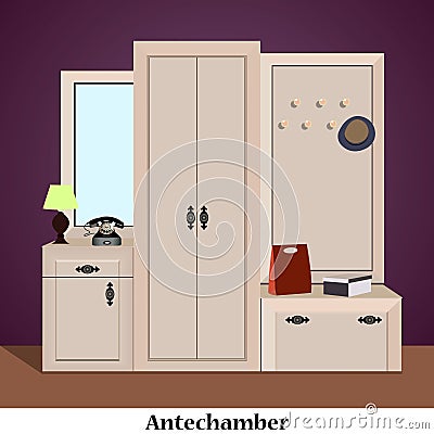 Antechamber design Vector Illustration