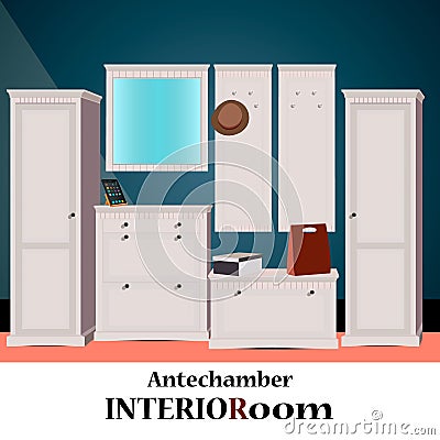 Antechamber design Vector Illustration