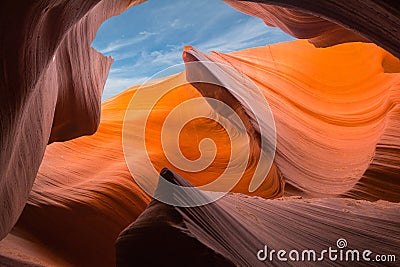 Antelope Canyon, Arizona, USA, Lake Powell Stock Photo