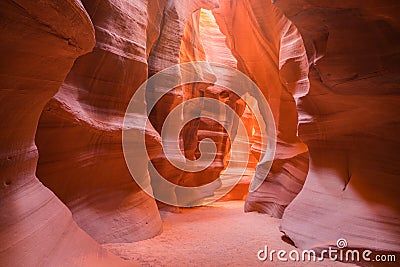 The Antelope Canyon of Arizona, USA Stock Photo