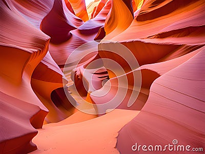 antelope canyon in the navajo sandstone, arizona usa Stock Photo