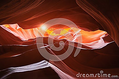 The Antelope Canyon, near Page, Arizona, USA Stock Photo